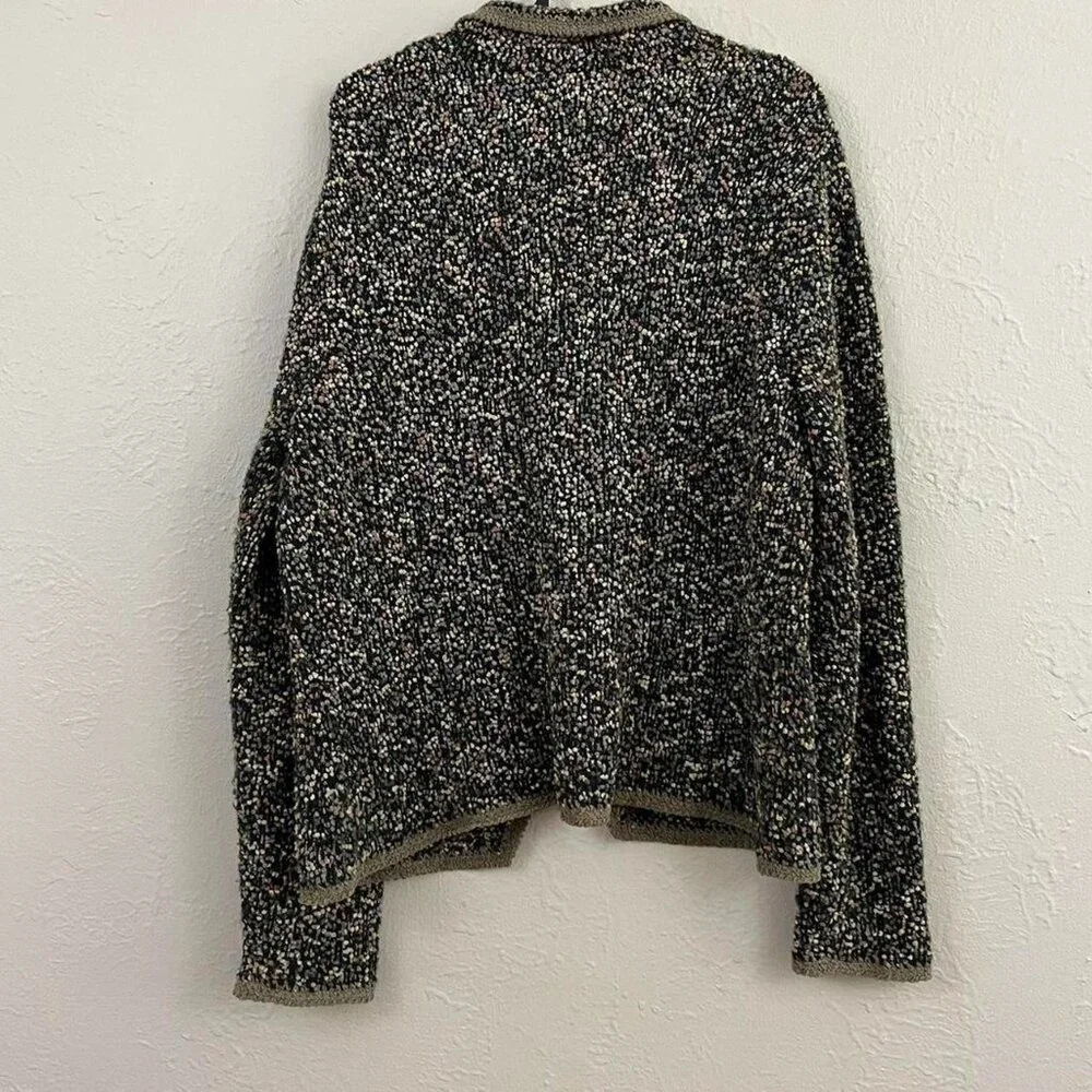 vintage 90s girly boho granola bobble knit cardigan - Picture 4 of 8